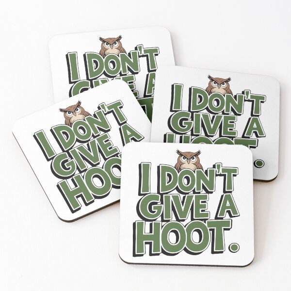 Item preview, I Don't Give A Hoot! Funny Owl Pun designed and sold by PMCreative.