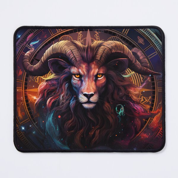 Item preview, Majestic Aries Zodiac Portrait designed and sold by GreenInkXpress.