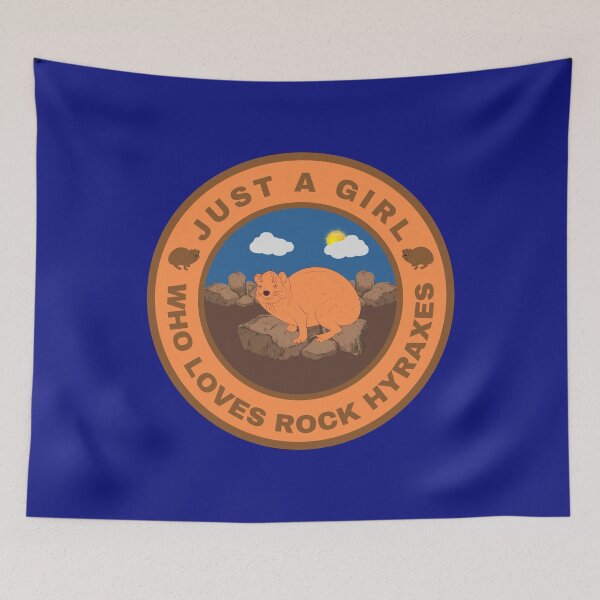 Item preview, Just a girl who loves Rock Hyraxes designed and sold by fev-rocks.