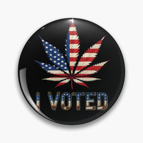 Item preview, I Voted Marijuana Leaf American Flag Joint font designed and sold by JLEmporium.