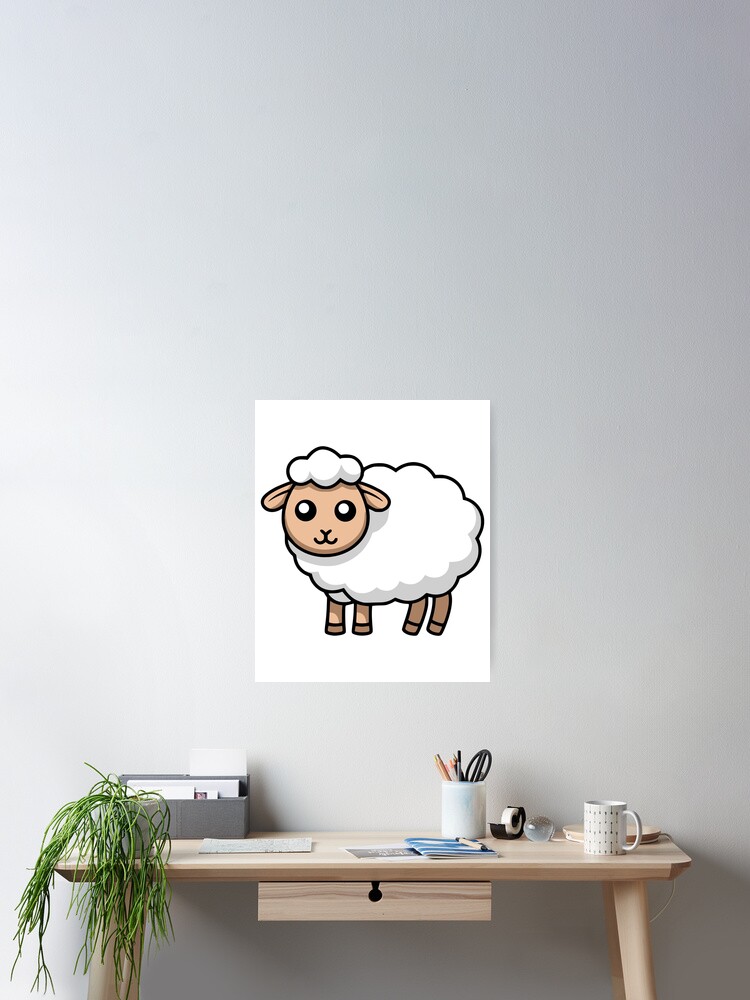Cute Sheep Cartoon! Poster