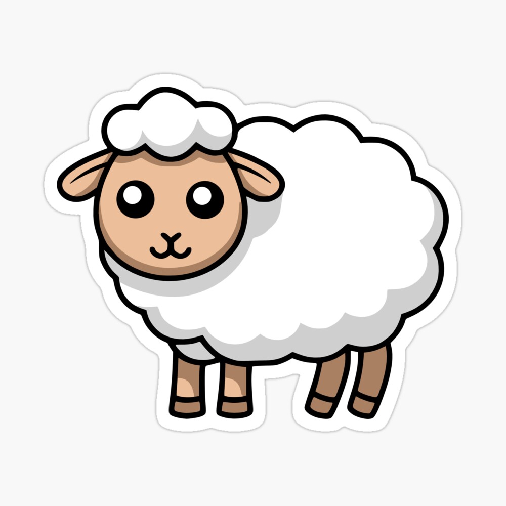 Cute Sheep Cartoon! Poster