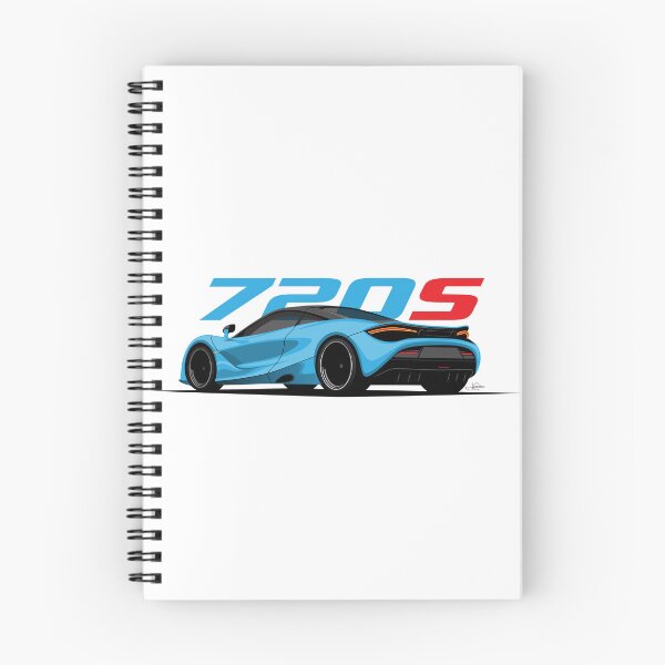 Item preview, McLaren 720S Blue Illustration designed and sold by blackdogshop.