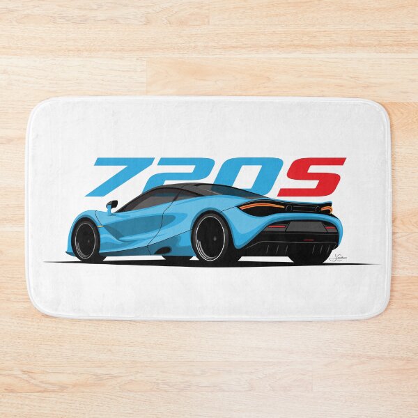 Item preview, McLaren 720S Blue Illustration designed and sold by blackdogshop.