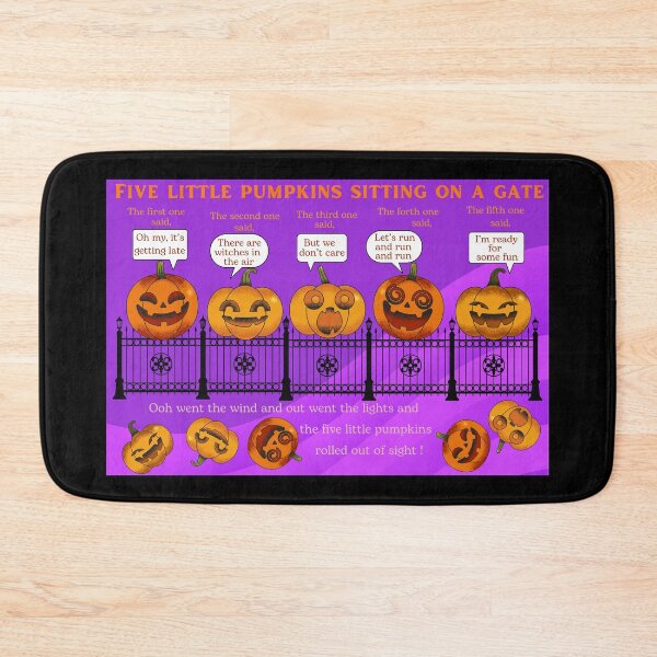 Item preview, Five Little Pumpkins Sitting on a Gate designed and sold by EJVisuals.