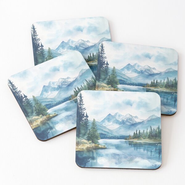 Item preview, Nature Landscape, Lake Wall Art designed and sold by NicolasGlowArt.