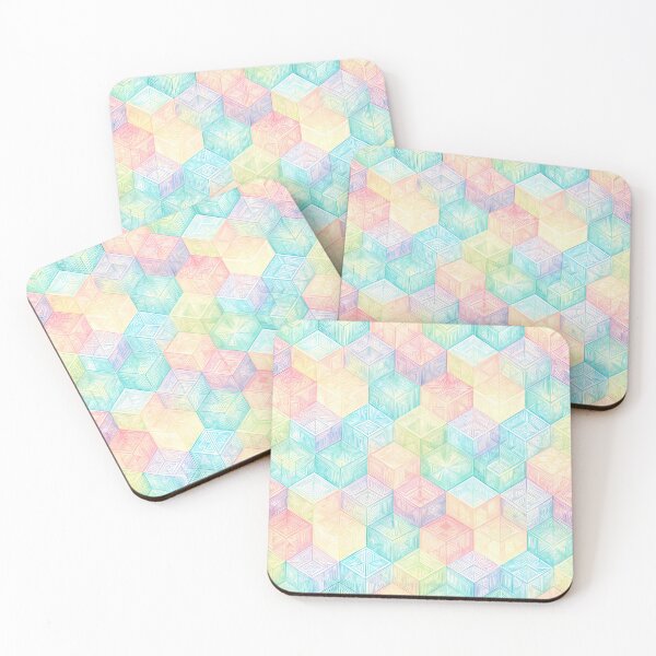 Item preview, Pastel Cube Pattern - Seamless Pattern #1 designed and sold by Second Draft Visuals.