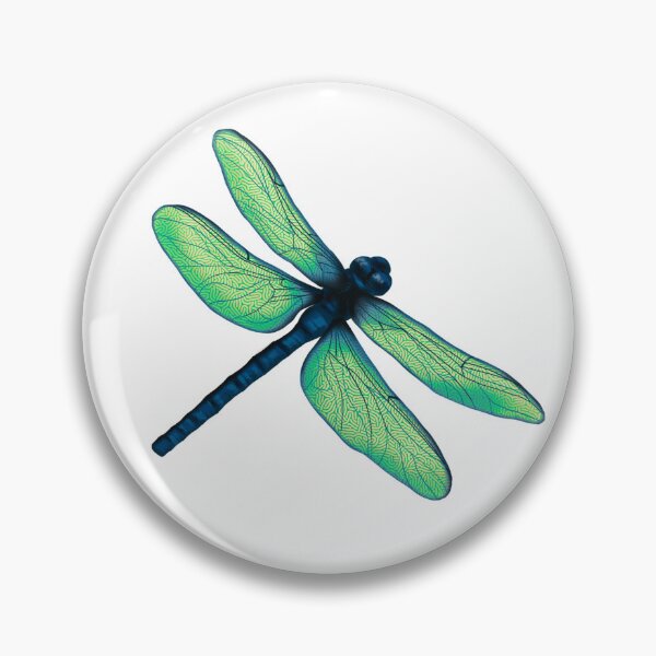 Item preview, Green Dragonfly illustration  designed and sold by Shui-art.