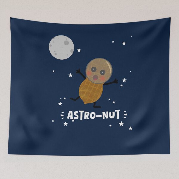 Item preview, Astro-nut – Space Nut Doodle, Cosmic Fun, Whimsical Galaxy Art designed and sold by koreatvtea.