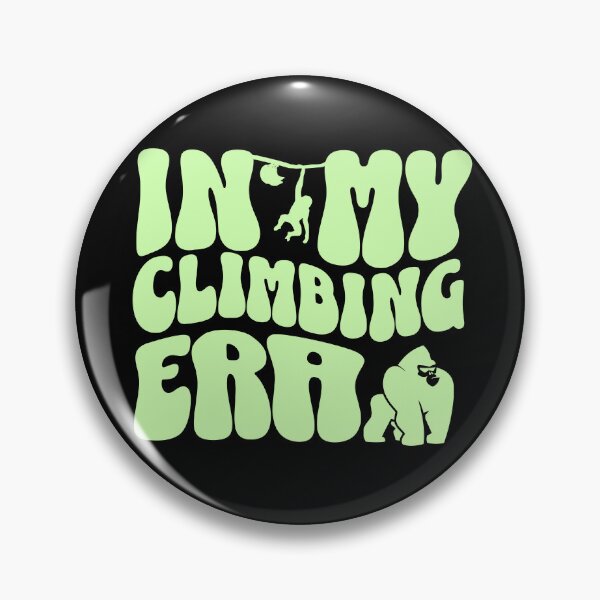 Item preview, In my climbing era curvy lettering dark boulder T-shirt designed and sold by Bouldershop.
