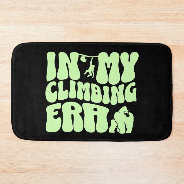 Item preview, In my climbing era curvy lettering dark boulder T-shirt designed and sold by Bouldershop.