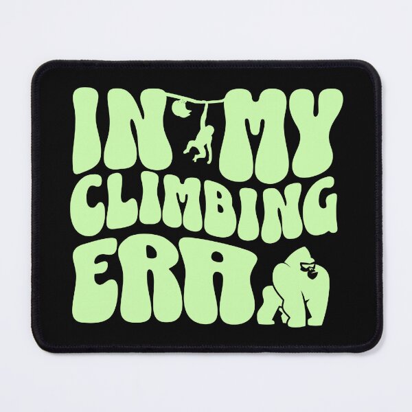 Item preview, In my climbing era curvy lettering dark boulder T-shirt designed and sold by Bouldershop.