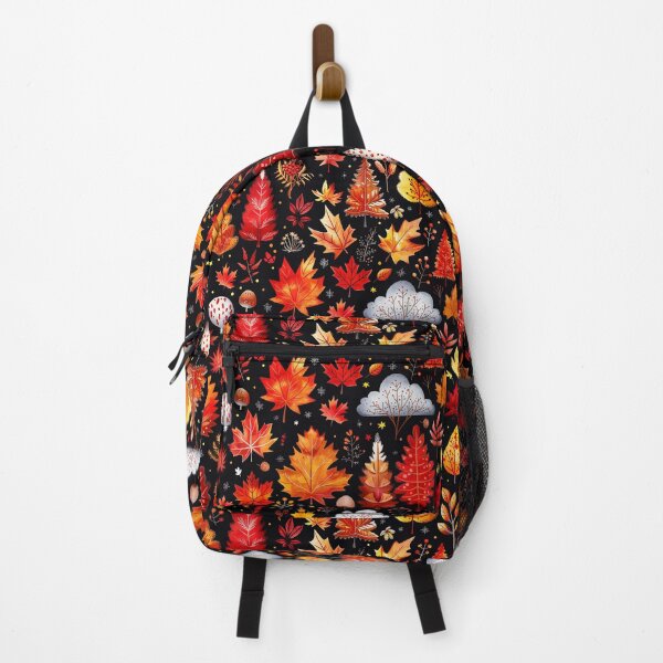 Item preview, Autumn trees and black leaves tile designed and sold by Maddrick.