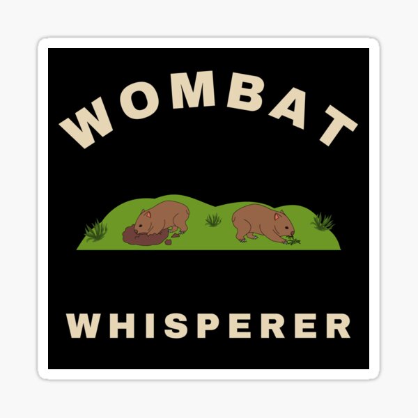 Vista previa del artículo con la obra «El susurrador del wombat», diseñado y vendido por fev-rocks.