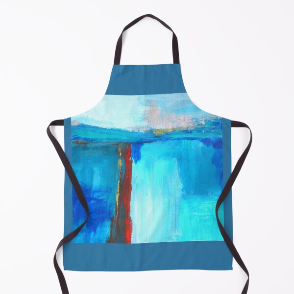 Item preview, Blue Abstract Landscape Painting designed and sold by NancyMerkle.