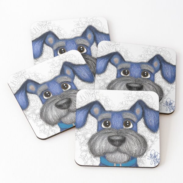 Item preview, Whiskers of Wonder: A Canine Charm Drawn to Perfection - Blue Drawn Dog designed and sold by ljgift.