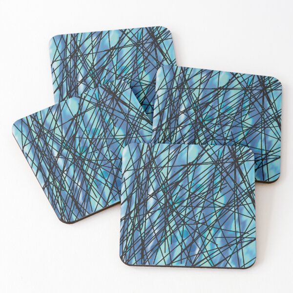 Item preview, Arte abstracto en azul y negro de mi hijo de 7 años designed and sold by camilacarvalho.