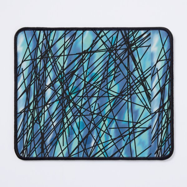 Item preview, Arte abstracto en azul y negro de mi hijo de 7 años designed and sold by camilacarvalho.