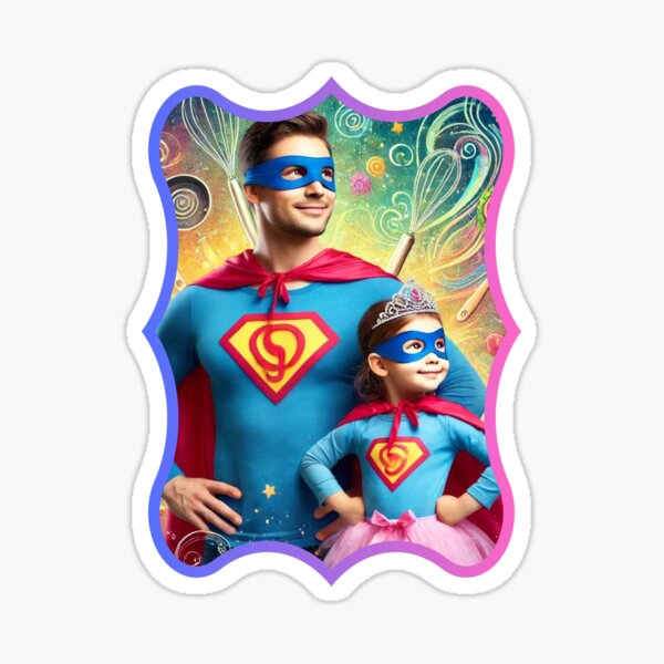 Item preview, Super hero of a daughter - DAD designed and sold by DotLineColor.
