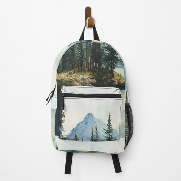 Item preview, Mountain Lake Landscape, Wall Art designed and sold by NicolasGlowArt.