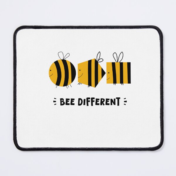 Item preview, Bee Different – Unique Bee Doodle, Shape Variations, Playful Art designed and sold by koreatvtea.