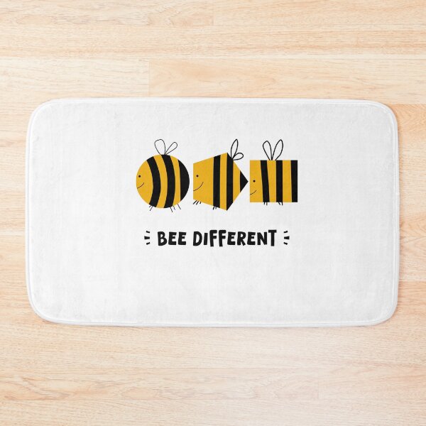 Item preview, Bee Different – Unique Bee Doodle, Shape Variations, Playful Art designed and sold by koreatvtea.