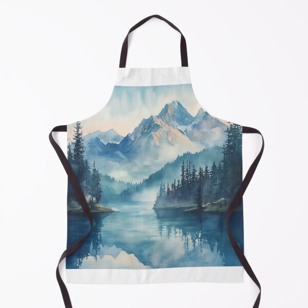 Item preview, Nature Lake And Mountains, Lake Wall Art designed and sold by NicolasGlowArt.