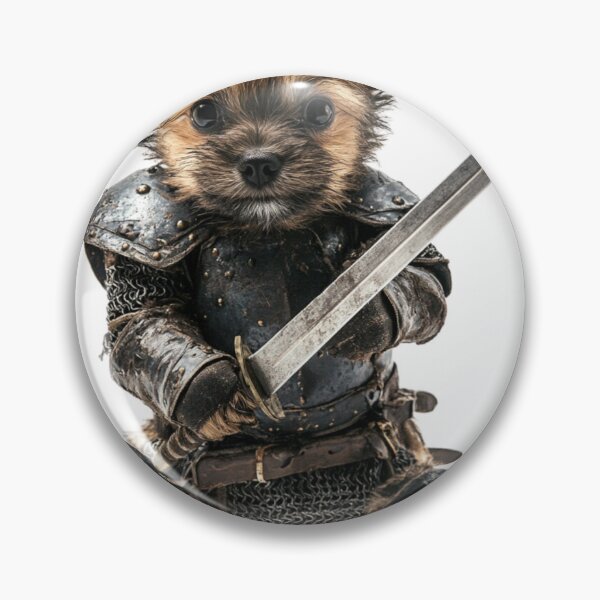 Item preview, Knight Dog in Armor and Sword [nr 04] designed and sold by inkdast.
