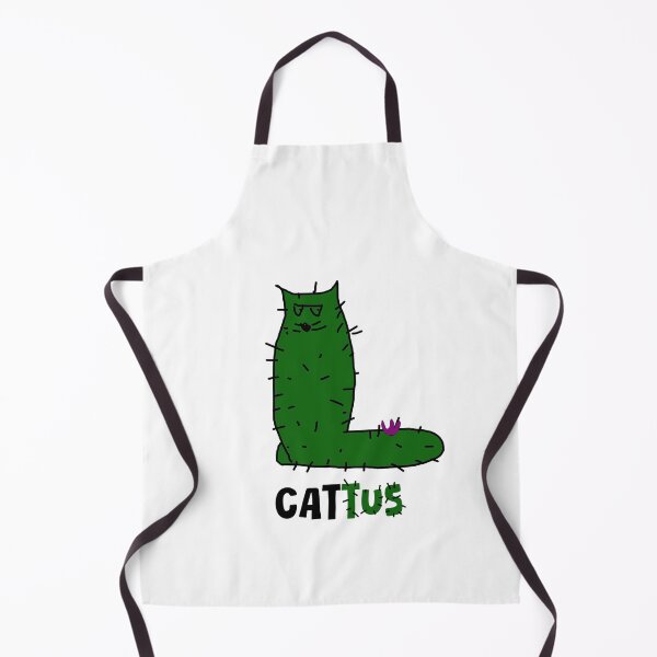 Item preview, Cattus – Cactus Cat Doodle, Green Cat with Spines, Playful Design designed and sold by koreatvtea.