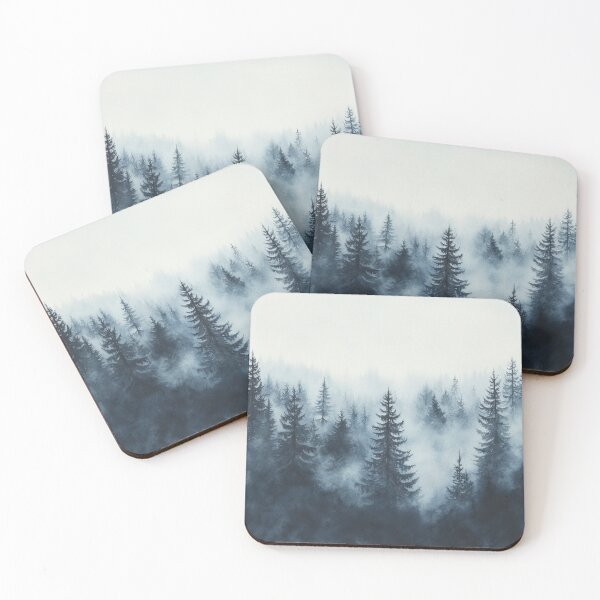 Item preview, Watercolor Foggy Forest, Wall Art designed and sold by NicolasGlowArt.