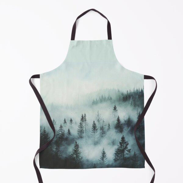 Item preview, Foggy Watercolor Forest, Forest Wall Art designed and sold by NicolasGlowArt.