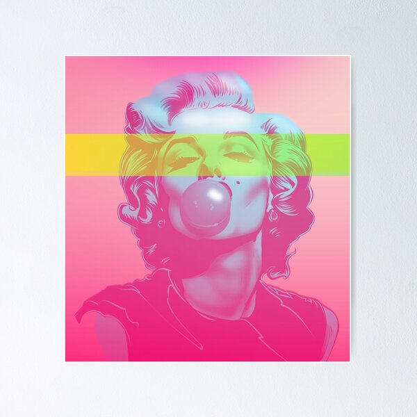 Item preview, Marilyn Monroe Neon Poster designed and sold by AnnBrown2024.