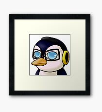 Gaming Penguin Framed Print