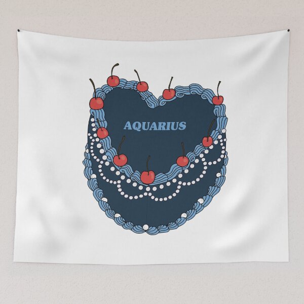 Item preview, Aquarius Vintage Heart Cake designed and sold by mynameisliana.
