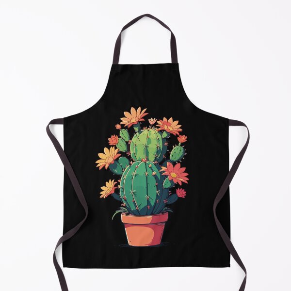 Item preview, Cute Cactus Throw Pillow with Colorful Blooming Flowers Design designed and sold by DrawHandArt.
