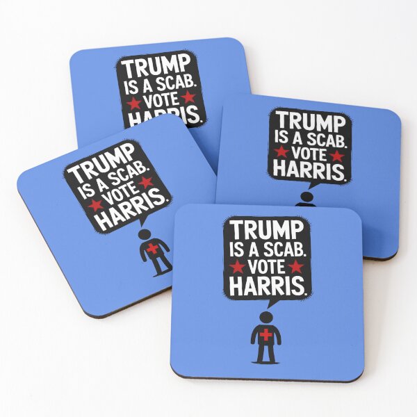 Item preview, TRUMP IS A SCAB vote Harris designed and sold by Buntrockstore.