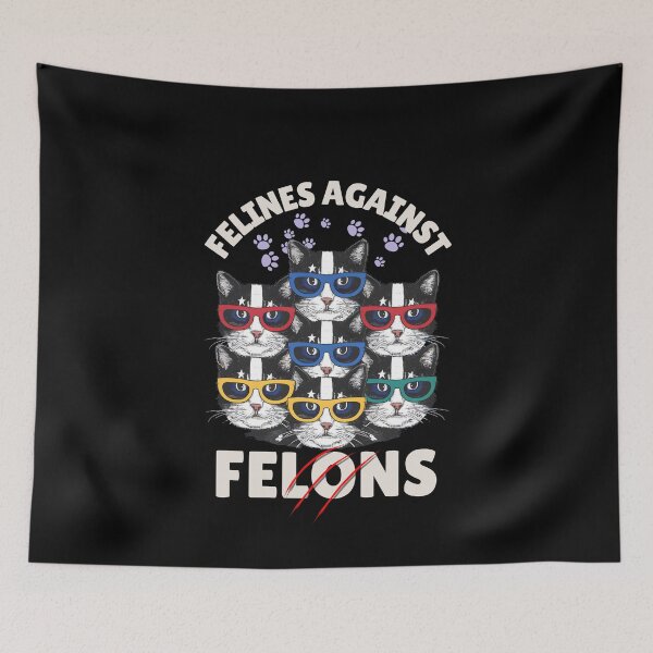 Item preview, Felines-Against-Felons designed and sold by Only Legends.