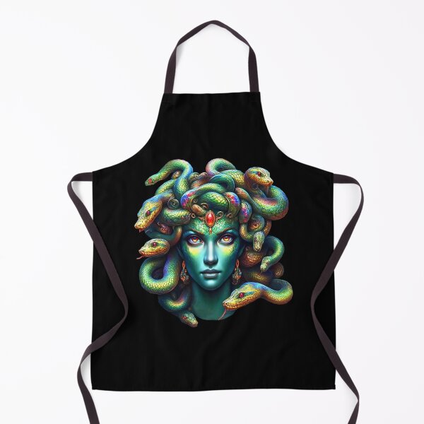 Item preview, Medusa Head Greek Mythology Snake Hair Lady designed and sold by Atteestude.
