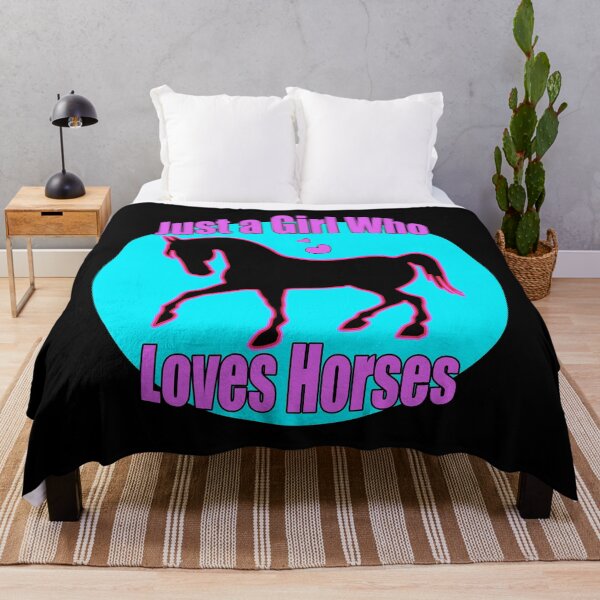 Item preview, Just a Girl who Loves Horses | Gift for Horse Lover designed and sold by Marian Murdoch.