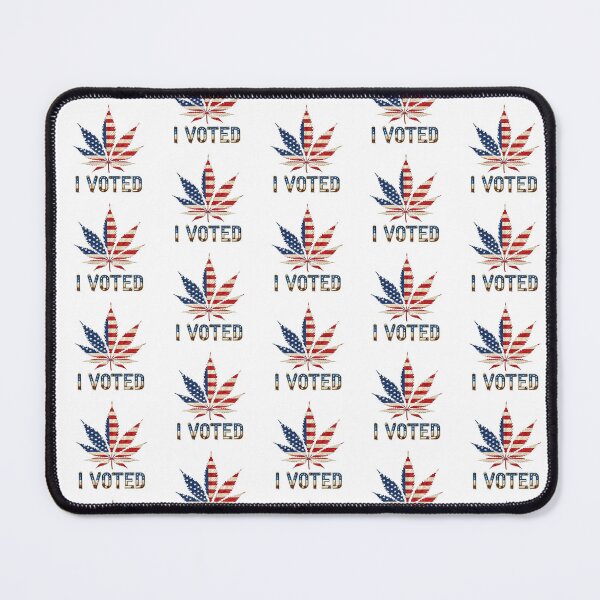 Item preview, I Voted Marijuana Leaf American Flag Joint - Pattern designed and sold by JLEmporium.