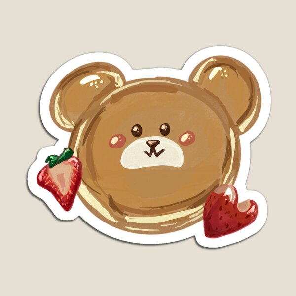 Item preview,  Cute Strawberry Pancake Stack Sticker designed and sold by artiistsama.