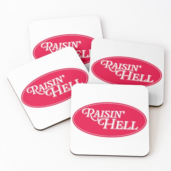 Item preview, Rasing Hell red oval sticker or t-shirt designed and sold by PIXEL POP DESIGNS - Beyond the Norm!.