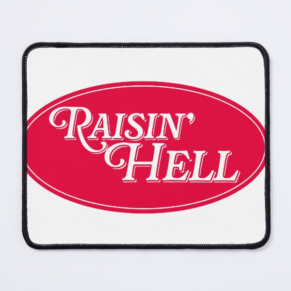 Item preview, Rasing Hell red oval sticker or t-shirt designed and sold by PIXEL POP DESIGNS - Beyond the Norm!.