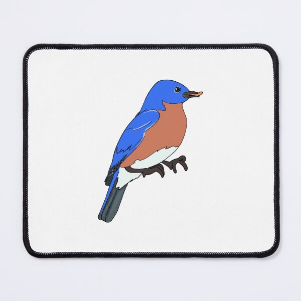 Item preview, Bluebird with Mealworm designed and sold by Fawnadeer.