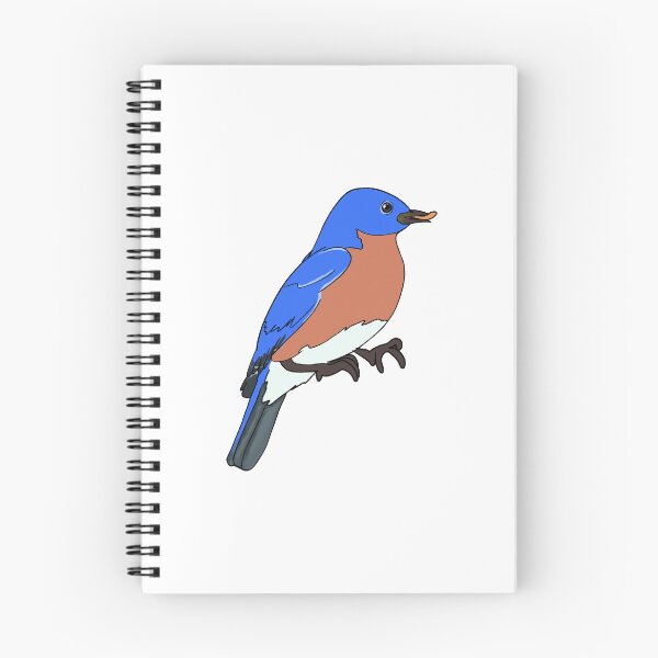 Item preview, Bluebird with Mealworm designed and sold by Fawnadeer.