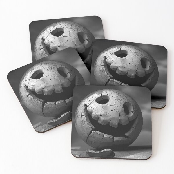 Item preview, Smile in the Shadows: Where Joy Meets Decay - Smiley Face crumbling designed and sold by ljgift.