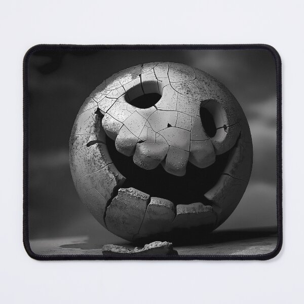 Item preview, Smile in the Shadows: Where Joy Meets Decay - Smiley Face crumbling designed and sold by ljgift.