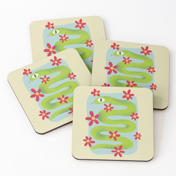 Item preview, Snake in Bloom designed and sold by Reade Art & Design.