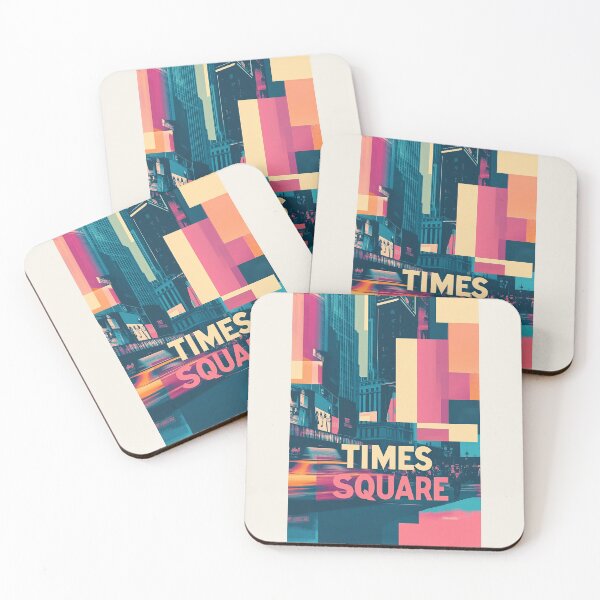 Item preview, Vibrant Times Square Art with Neon Urban Energy designed and sold by Retro Travel Design.