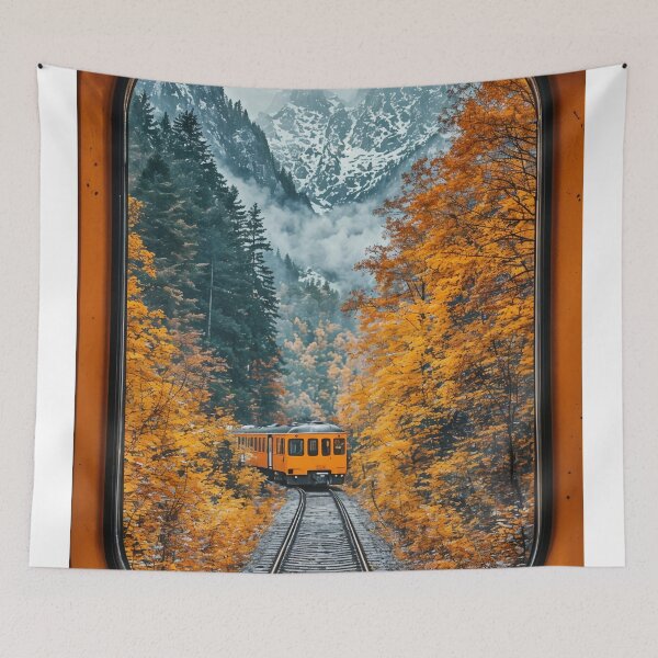 Item preview, Through the Window: Autumn Journey to the Mountains designed and sold by oanaunciuleanu.